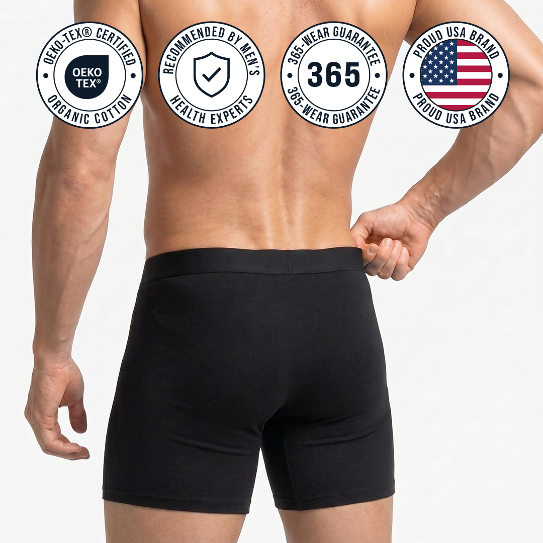 The GREAT BUILD Organic Cotton Boxer Brief Plastic-Free