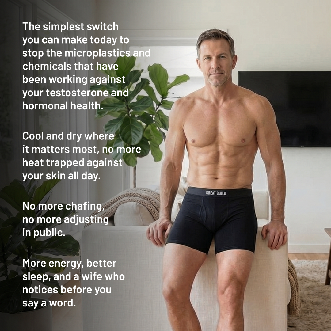 The GREAT BUILD Organic Cotton Boxer Brief Plastic-Free